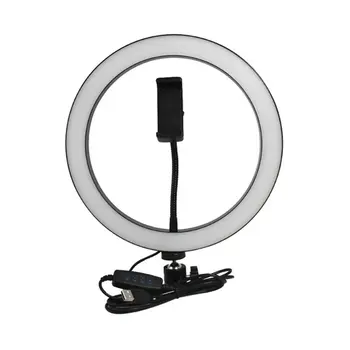 

Photography Dimmable LED Selfie Ring Light Video Live Photo Studio Light With Phone Holder USB Plug Tripod