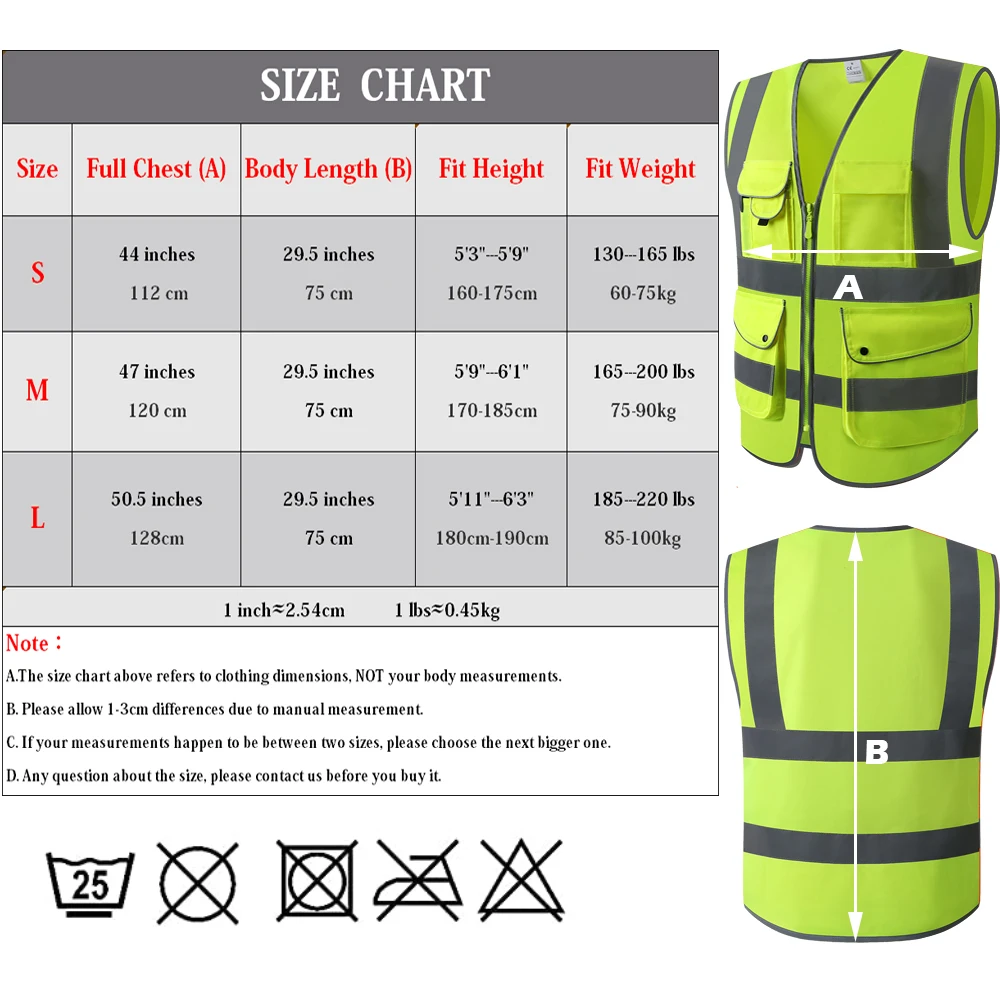 Reflective Vest Safety Vest High Visibility Vest High Visibility Reflective Moto Night Riding Jacket Clothing Hi Vis Workwear Construction Work Men Summer
