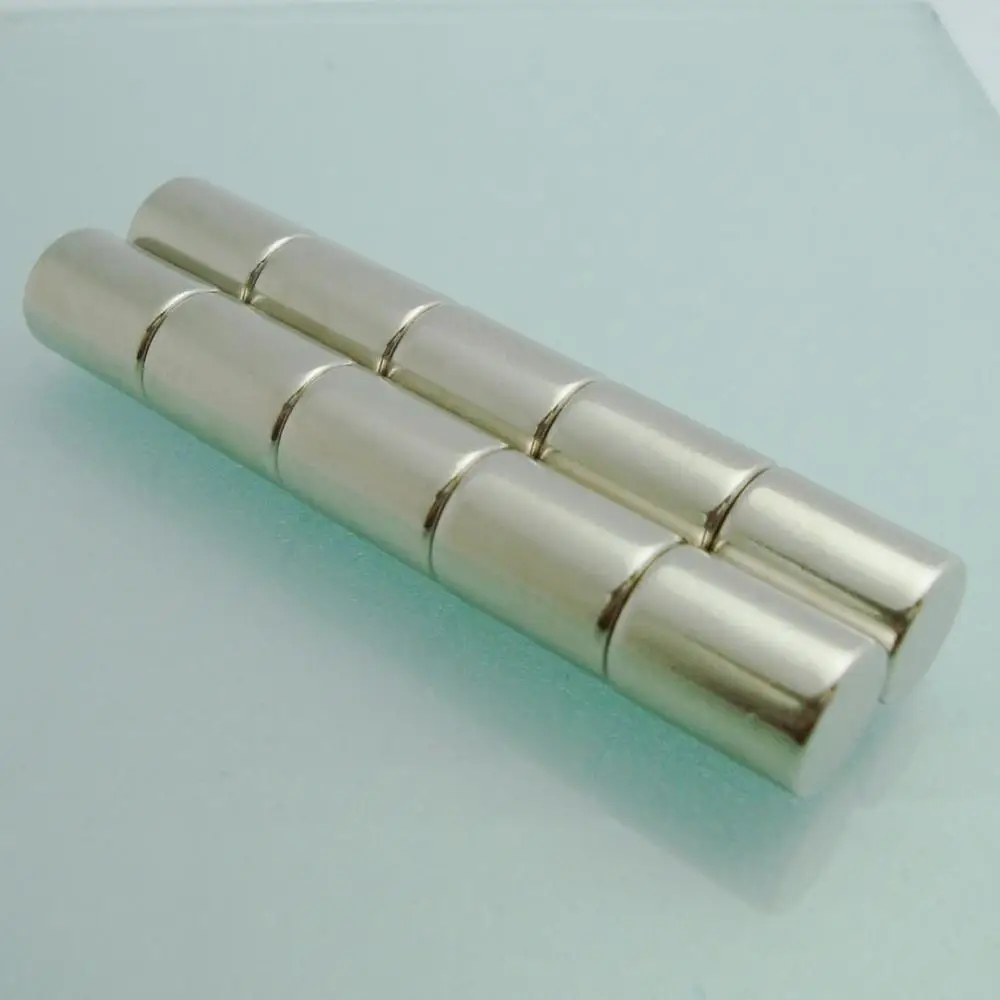 6 шт. супер сильный N52 dia9.5x12.7mm стержень сильный неодимовый редкоземельный бар магнитные материалы