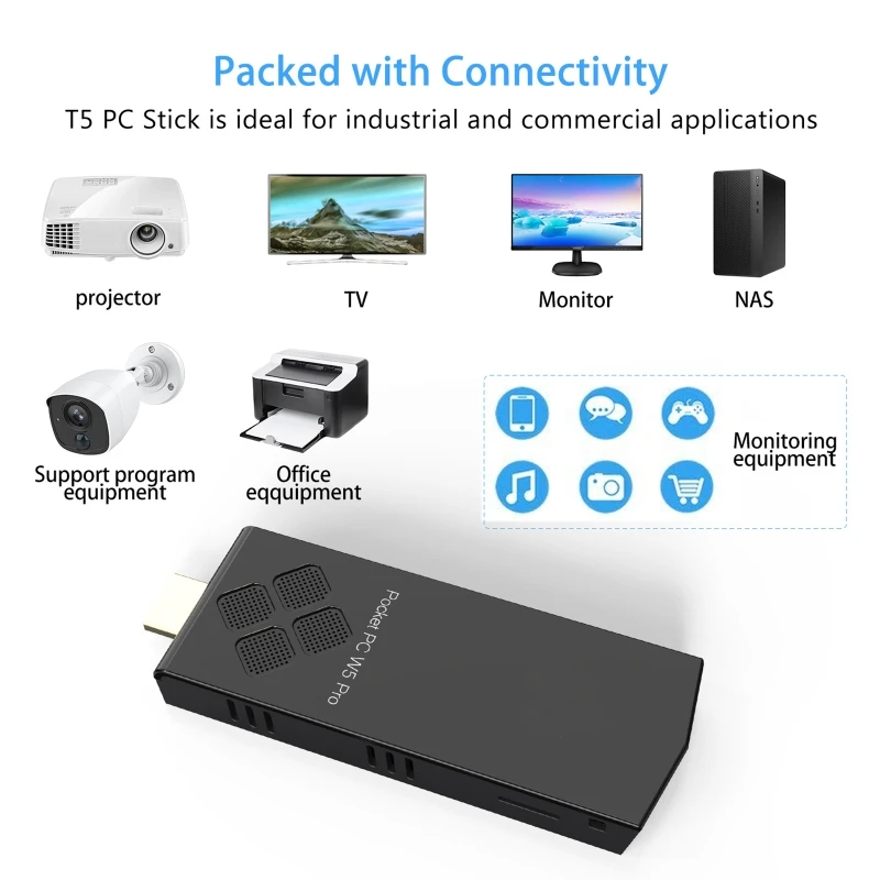 2020 Новый W5 Pro мини компьютер Stick Windowns 10 Мини ПК I ntel A tom Z8350 4 Гб DDR 64 eMMC поддержка 4K 2 4G/5