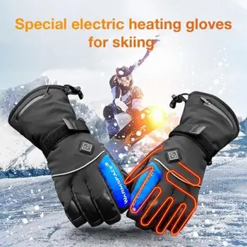 

Outdoor Electric Heated Gloves Thermal Heat Glove Intelligent Heating Warm Waterproof Ski Bike Motorcycle Mittens For Men Women