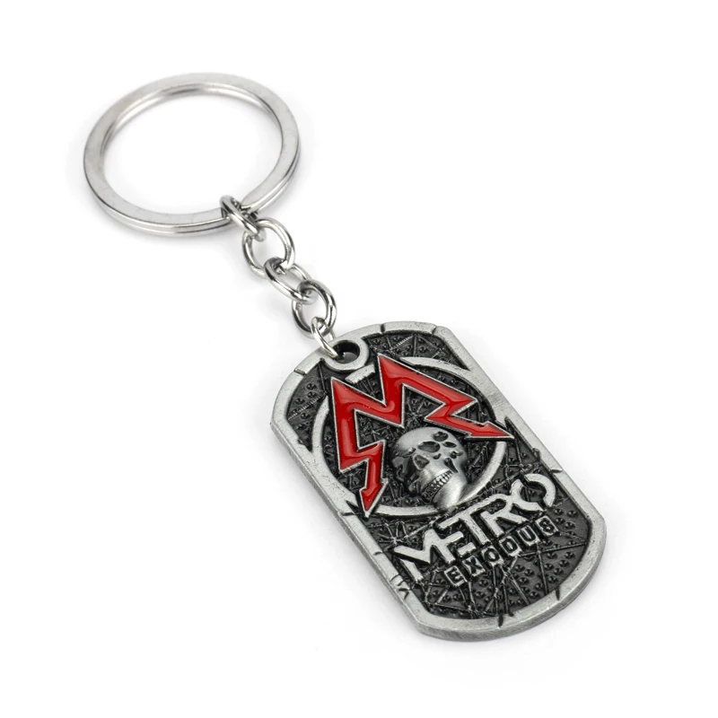 ПК игры метро исход 2033 кулон с биркой для собак Кулон кожаный металлический ключ цепь, мужские ожерелья с подвесками, подарки, ювелирные изделия