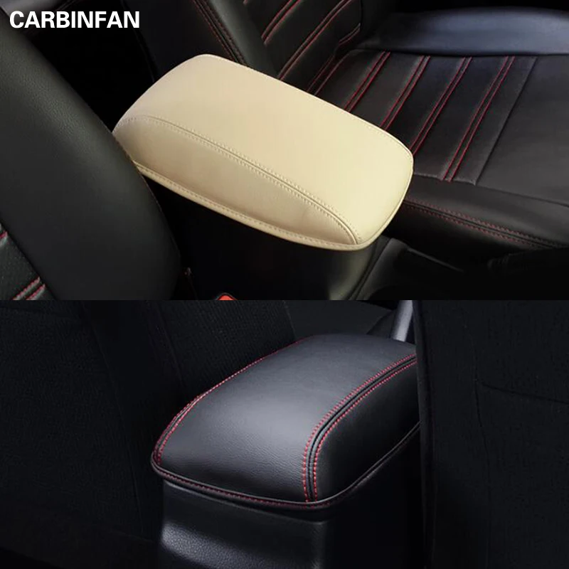 Car Styling Fiber Leather Car Armrest Cover Trim For Toyota Corolla 2013 2014 2015 2016 2017 