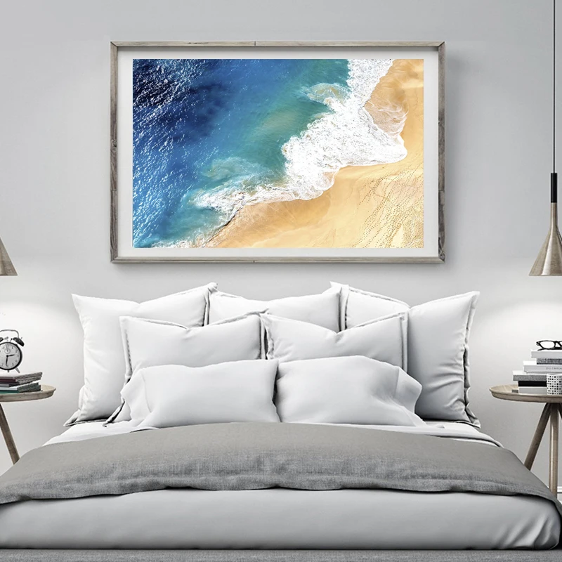 Ocean Coastal Wall Art Pictures for Living Room Decor Posters and Prints Beach House Canvas Printings Seascape Decoracion | Дом и сад