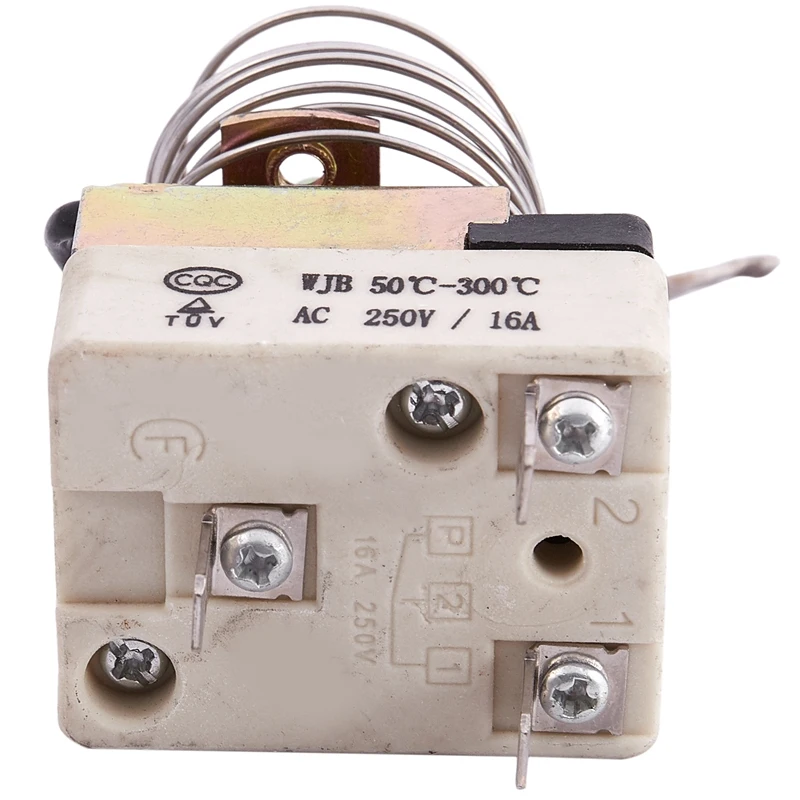 AC 16A 250V 50 до 300 градусов по Цельсию 3 контактный NC капиллярный термостат для электрической печи