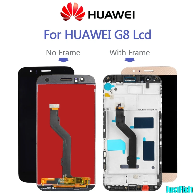 

For Huawei G8 GX8 RIO-L01 RIO-L02 RIO-L03 D199 LCD Display Touch Screen Digitizer Assembly With Frame