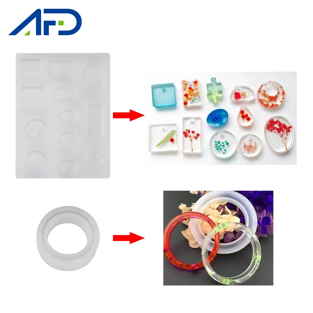 

62pcs/set DIY Ring Mold Silicone Jewelry Making Moulds Set DIY Bracelet Earring Ring Dripping Mold