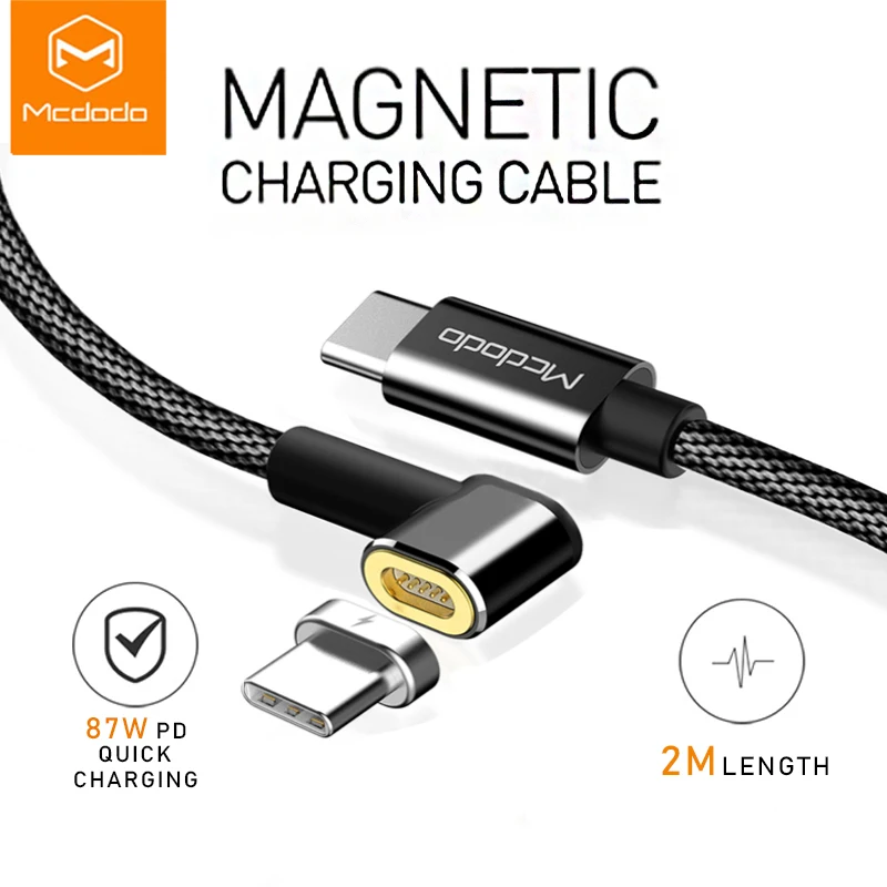 Prezzo Mcdodo 2M 87W USB Magnetico di Tipo C Per USB C Cavo 4.5A PD3.0 per Samsung S10 Interruttore Macbook notebook Caricatore Del Telefono Cavo Dati USB
