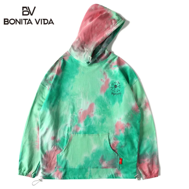 Bonita Vida, мужские толстовки с капюшоном в стиле Харадзюку, весна-осень, Повседневная Уличная одежда, хлопковые толстовки в стиле хип-хоп, панк-рок