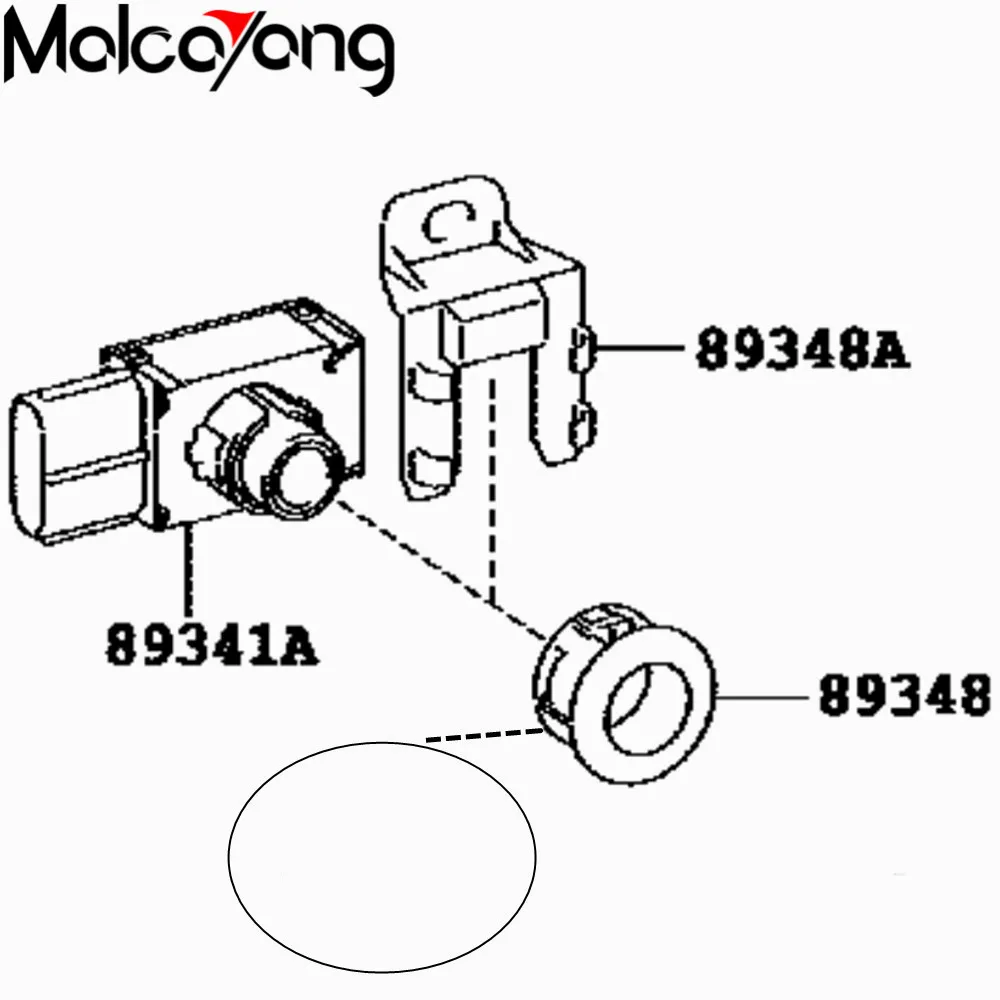 Support Capteur De Stationnement Toyota Pour Sequoia - Neuf - Réf 89348-33060