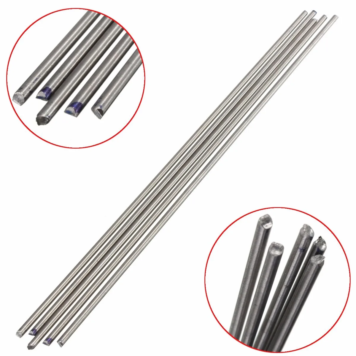 

5Pcs/10Pcs Titanium Alloy Bar Metal Shaft Bar Round Rod 3mm x 250mm Titanium Rod Corrosion Resistance
