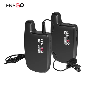 

LENSGO LWM-308C Dual-Channels Lavalier Wireless Microphone 2in1 for Canon Nikon Sony DSLR Cameras Camcorders Smartphone