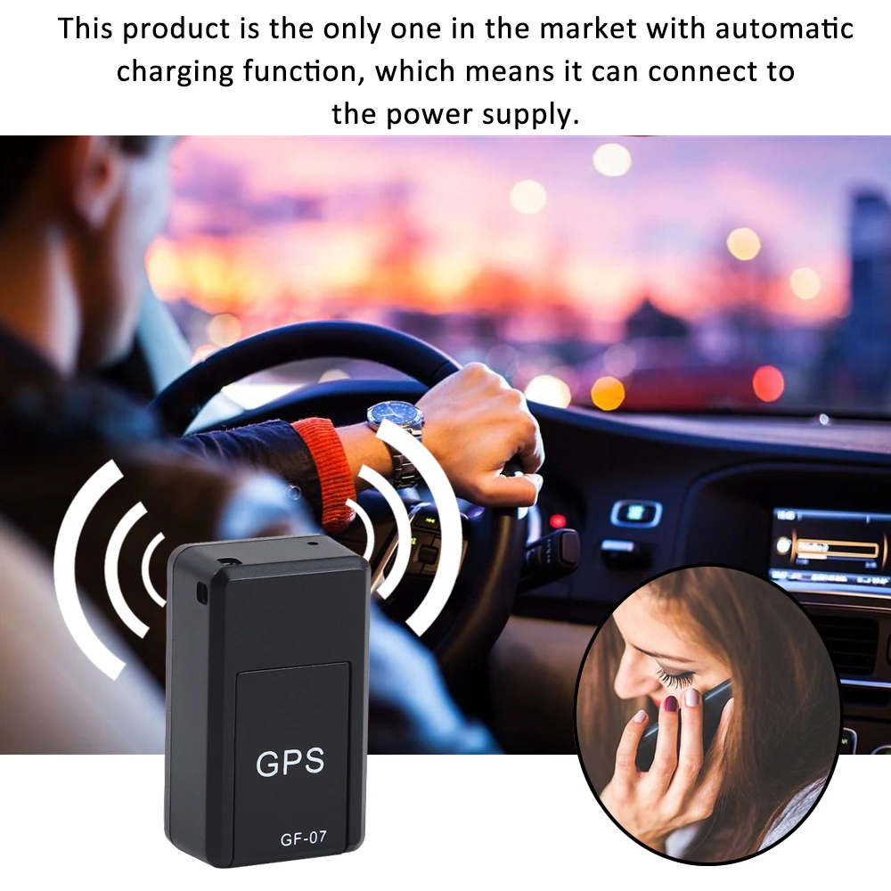 

GF-07 Mini GPS Alarm Locator Automatic Charging Remote Listening Voice Control Recording Anti-lost Device