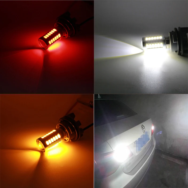 1 шт. 1156 P21W BA15s BAU15S T20 7443 7440 W21W 1157 BAY15D 5730 12 V-24 V 33SMD грузовик светильник сигнала поворота светильник Canbus Error Free дневные ходовые огни