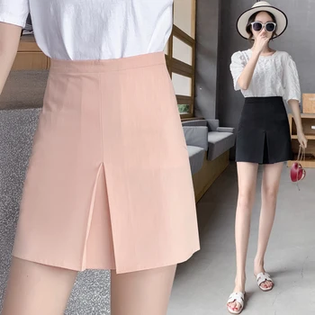 

Skirt Women's Summer 2020 New Style High-waisted Slimming Skirt Anti-Exposure A- line Skirt Short Skirt Business Dress