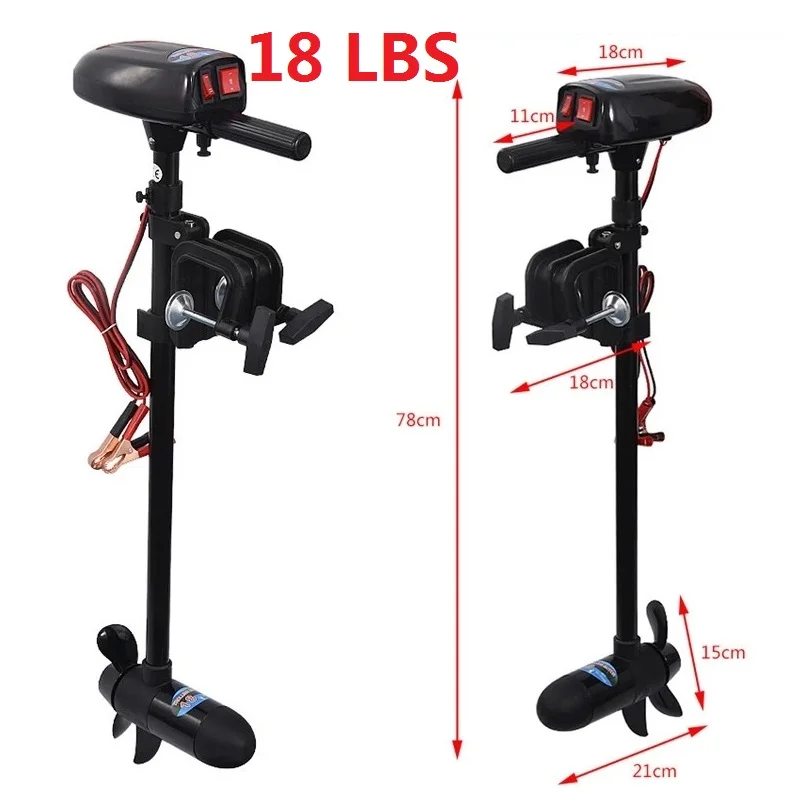 Solarmarine 18Lbs 12V Gommone Elettrico Traina Motore Motore Motore Pesca Motore Fuoribordo Pvc Barca Per Elica Motore