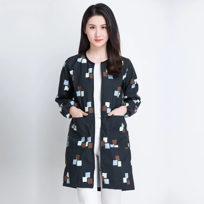 Hairdressing Long Sleeve Profession Overalls Barber Clothes Hot Dyed Hair Stylist Pet Grooming Shop Clothes Waterproof G0602