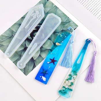 

Handmade Token Bookmark Mould Rectangle Bookmark Silicone Mold Epoxy Resin Casting Molds Art Craft Tools Jewelry Making