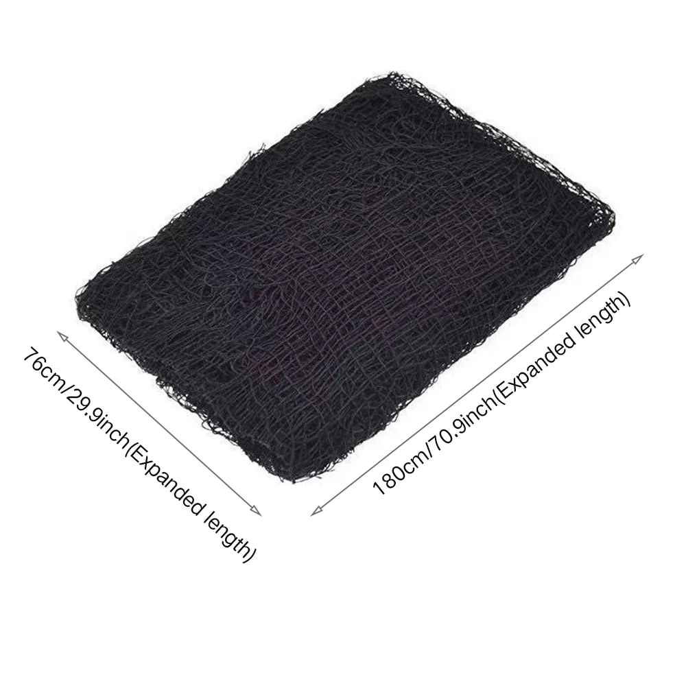 black light party supplies HOT SALES!!! Black Halloween Creepy Gauze Large Grid Yarn Cloth Door House Decor Gothic Props Halloween Party Decoration balloons for the event