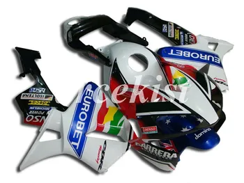 

4 Gifts New ABS Injection Mold Motorcycle Full Fairings Kit Fit For Honda CBR600RR F5 03 04 2003 2004 bodywork set White