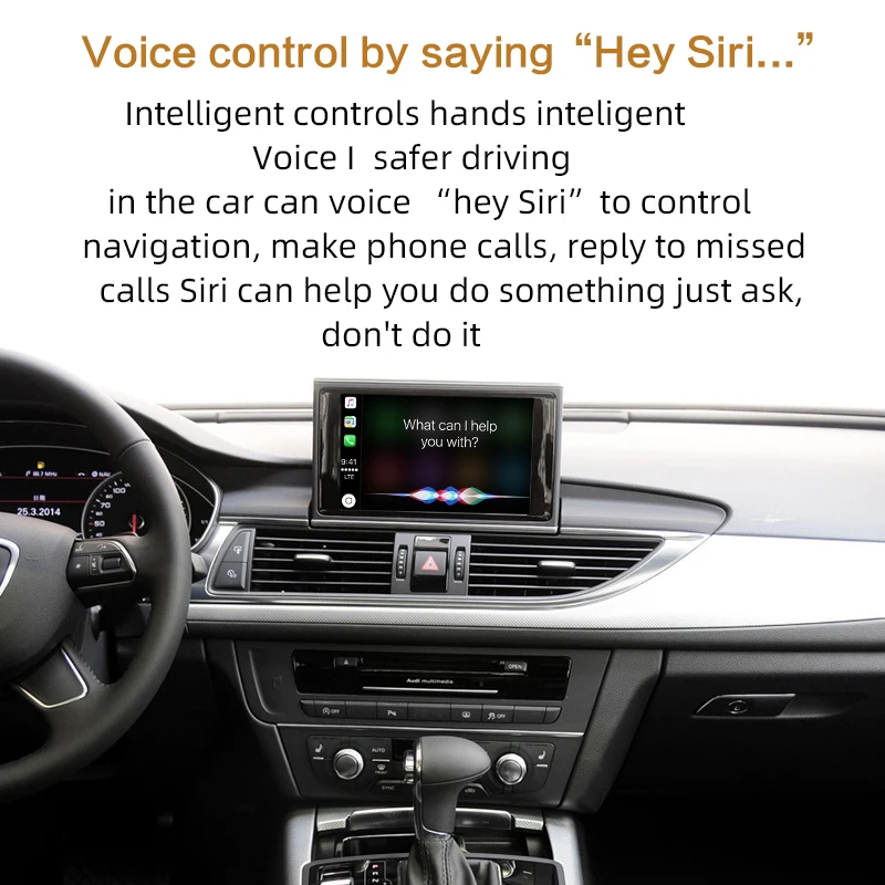 Sinairyu Mirror Wireless Android Auto Retrofit Apple Carplay Solution for AUDI MMI 2G 3G 4G A1 Q2 A3 Q3 A4 A5 Q5 A6 Q7 A8