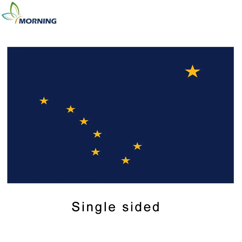 MORNING 150*90 см таможня Печать флаг Аляски - Цвет: Single side