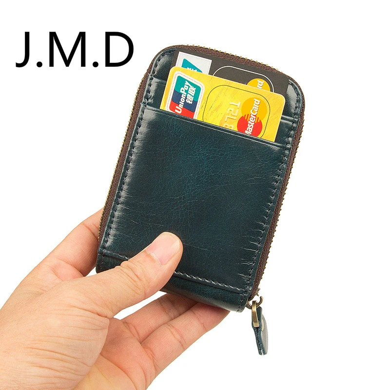 

J.M.D 2019 New Fashion Wallet Real Leather Coin Purse RFID Card Pack 8181