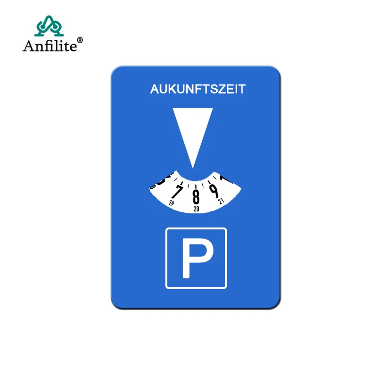 CarParkingDiscTimerClockArrivalTimeDisplayBlueABSPlastic