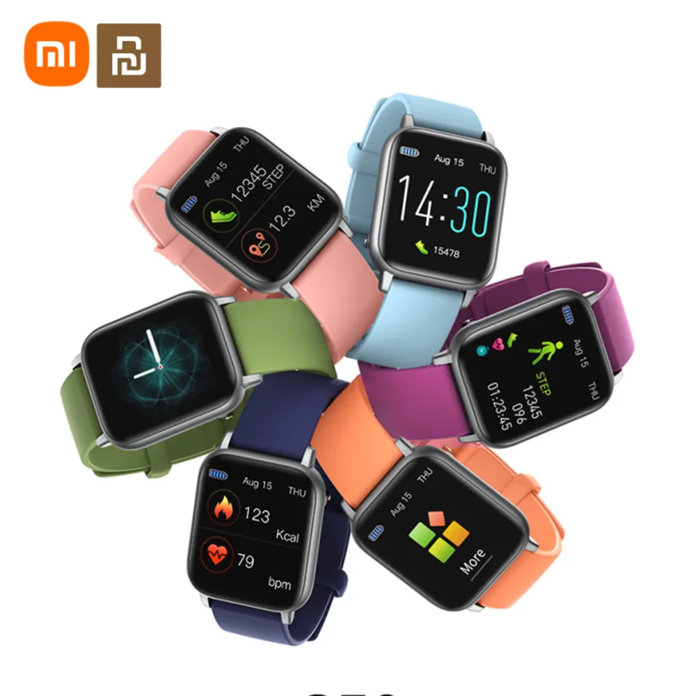 Smart Watch Men Women LED Full Touch Fitness Tracker Blood Pressure Waterproof Smartwatch for Android ios From Xiaomi Youpin | Электроника