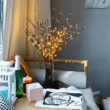 

1Pcs Willow Branch Lights LED Lamp Vase Filler Willow Twig Lighted Branch Christmas Wedding Decorative Lights 20 Bulb