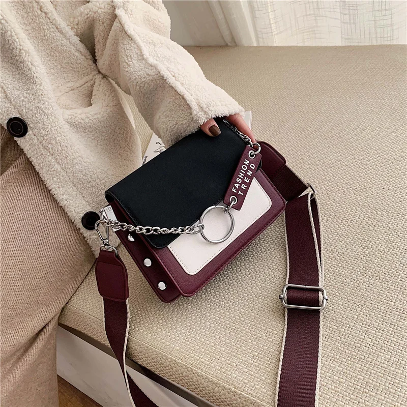 Винтажные сумки через плечо для женщин, дорожная сумка на цепочке, модные маленькие сумки через плечо, повседневные уличные женские сумки