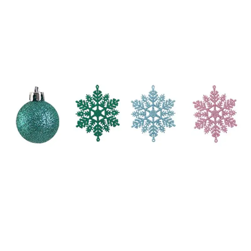 24Pcs Ball Hanging Colorful Adorable Christmas Ball for Home Party Yard