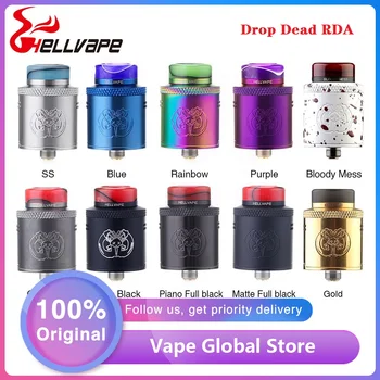 

Original Hellvape Drop Dead RDA Tank with Deep Juice Well & Single or Dual Coils Building 24mm RDA Vs Hellvape Dead Rabbit RDA