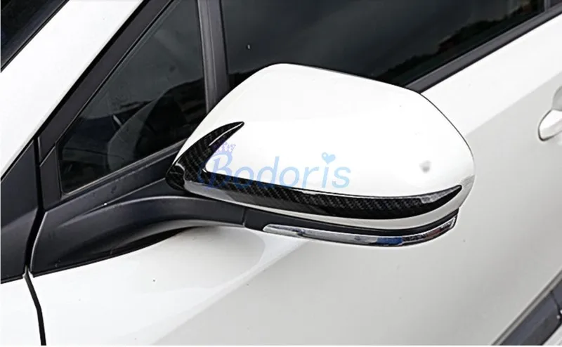 Для Toyota C-HR CHR C HR углеродное волокно цветная отделка зеркала дверцы заднего вида накладные аксессуары для стайлинга автомобилей
