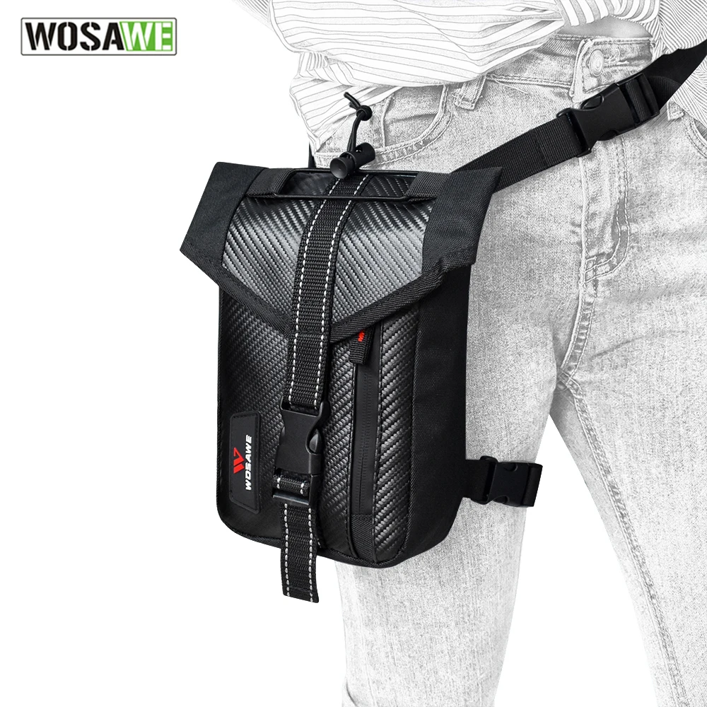 WOSAWE мотоцикл ногу сумка для мобильного телефона мото поясные сумки Спорт на