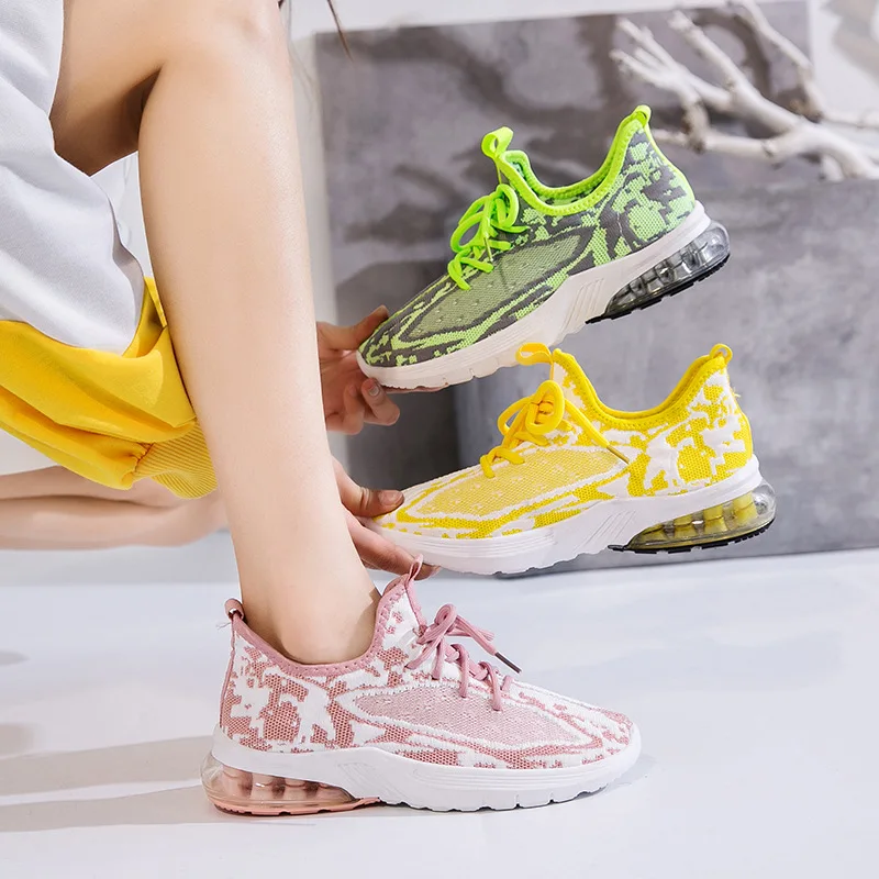 

Students Athletic Shoes Women's 2020 Spring Summer New Style Versatile Korean-style Casual Comfortable Fly Weaver Shoes
