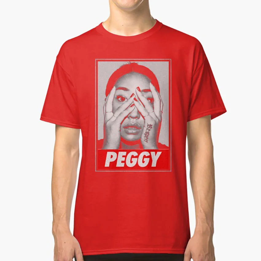 Красный Женская футболка peggy gou dj peggy gould house music edm - Цвет: Красный