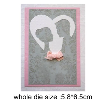 

men women heart love Metal Cutting Dies Stencil for DIY Scrapbooking Album Embossing Paper Cards Decorative Crafts Die Cuts