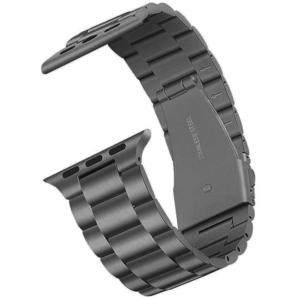 For Apple Watch band strap Series 7/6/5/4/3/2/1 40MM/44MM 41MM/45MM 38/42MM Stainless Steel Band Iwatch metal Replacement Strap For Apple Watch band strap Series 7/6/5/4/3/2/1 40MM/44MM 41MM/45MM 38/42MM Stainless Steel Band Iwatch metal Replacement Strap