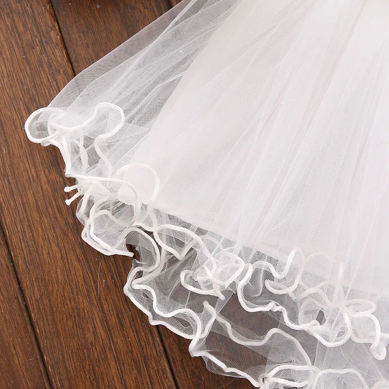 Кружевное платье для маленьких девочек 1, 2, 3, 4 лет милая детская одежда с цветами вечерние и свадебные платья для младенцев элегантные нарядные платья