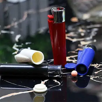 

Portable Lighter shape Medicine Pill Storage Box Sealed Tablet Case Container Creative Mini Medical Kit Organizer Box Randomly