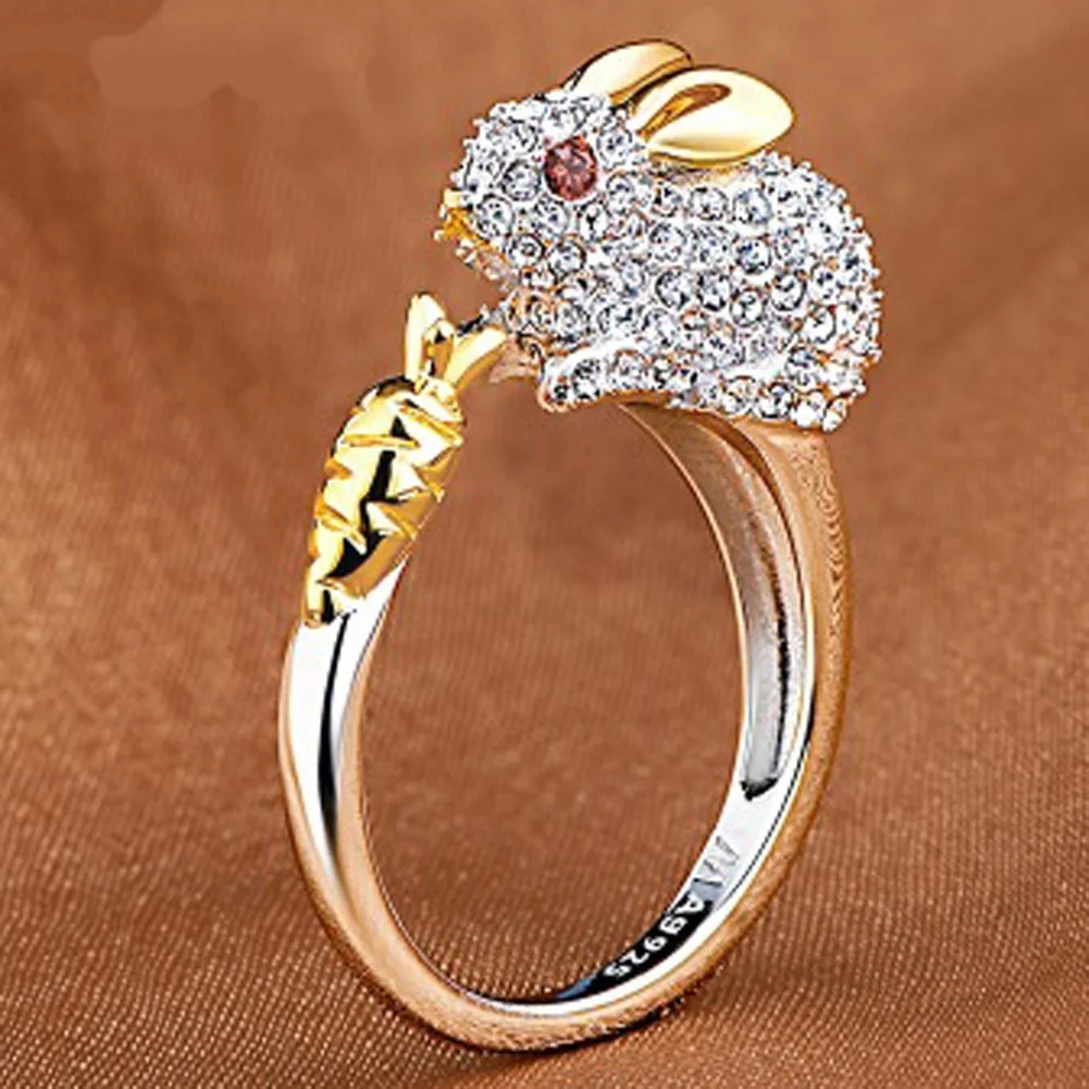 Cute Sweet Animal Chinese Classic Zodiac Ring Lady Men's Birthday Ring Adjustable Valentine Gift Ring A4P423