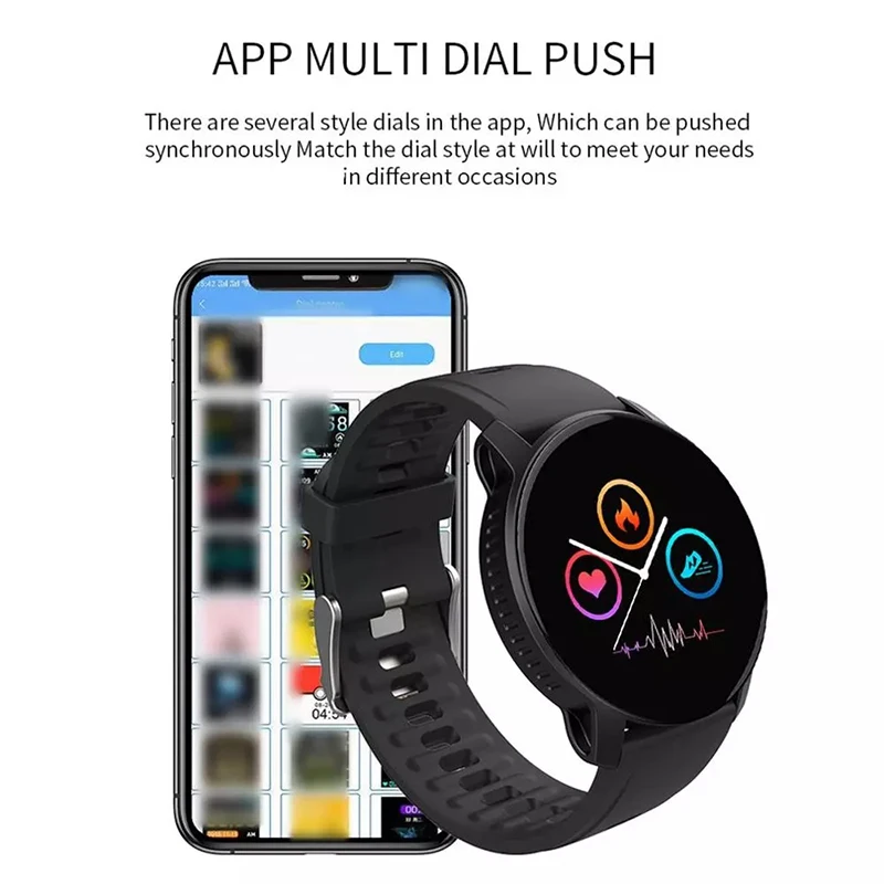 Monitor de Sono Completa à Prova Bluetooth Relógio Inteligente Pulseira Esporte Freqüência Cardíaca Rastreador Fitness Tela Toque Dwaterproof Água Relógios Inteligentes w9 6 Cheap Relógios inteligentes