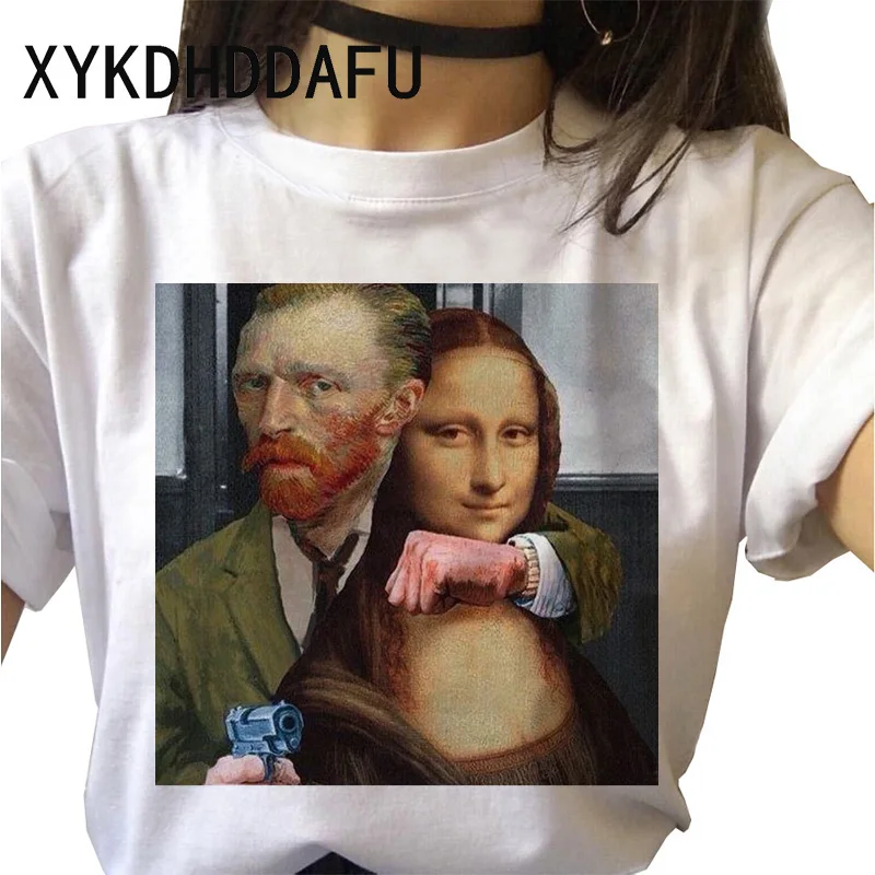 Van Gogh T Shirt Women New Fashion Art Graphic Tshirt  Ulzzang Aesthetic  Female Clothes Casual Grunge Aesthetic T-shirt Top Tee