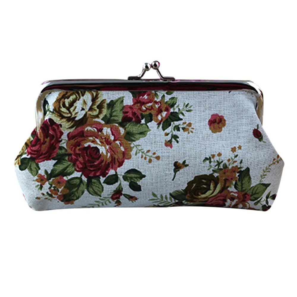 

wallet in women's wallet money bag Women Lady Retro Vintage Flower Small Wallet Hasp Purse Clutch Bag Dropshipping#T1