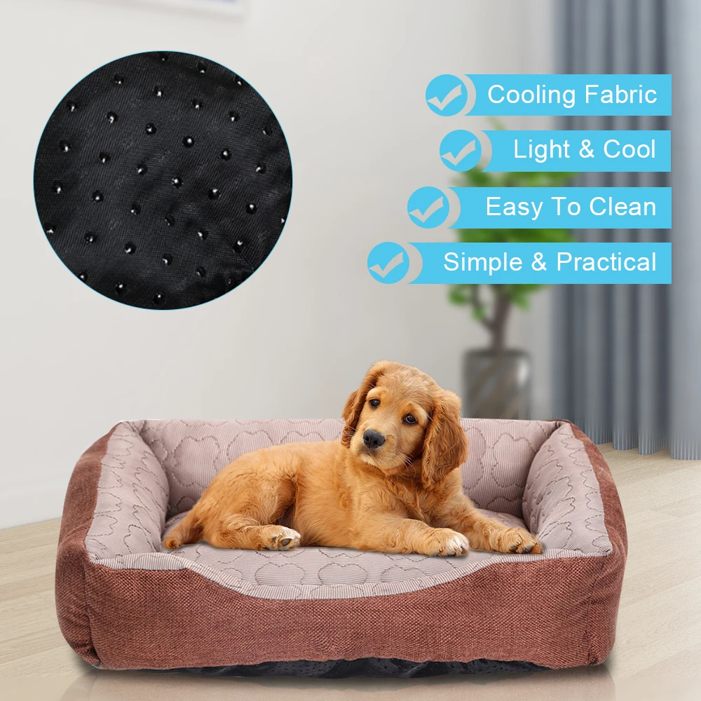 Summer Dog Cat Bed Pet Cool Mat House For Chihuahua Cold Puppy Sleeping Cushion for Medium Large Cooler Mattress |