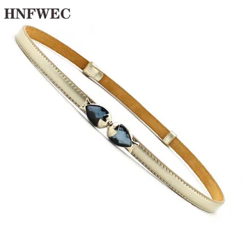 

2019 New Summer Spring Fashion High Quality Rhinestone Adjustable Candy Color All-match Casual Pu Belt Woman W621