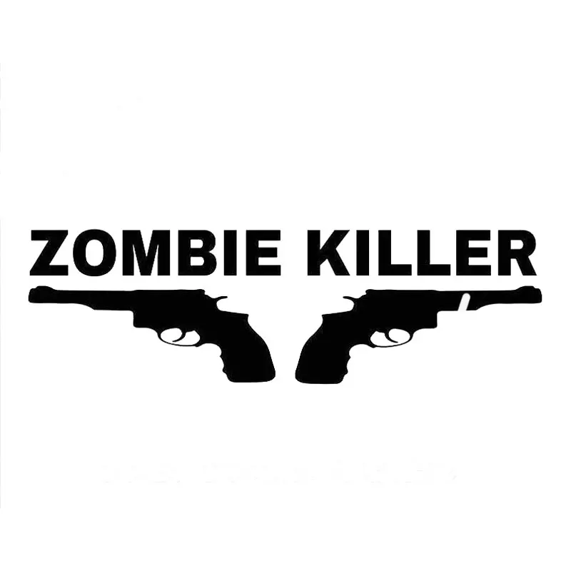 

Hot Sale Creative Zombie Killer Car Decals for Pvc Bumper Body Windshield Interior Auto Stickers Customizable Colors 18cm*6cm