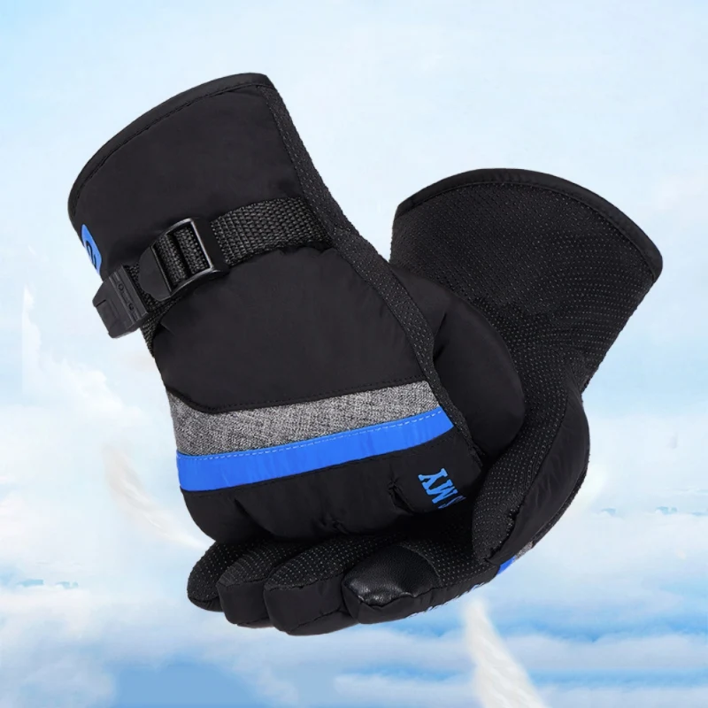 Зимние лыжные перчатки унисекс, для сенсорных экранов, теплые, водонепроницаемые, ветрозащитные, флисовые перчатки для сноуборда, мотоциклетные, велосипедные, зимние перчатки