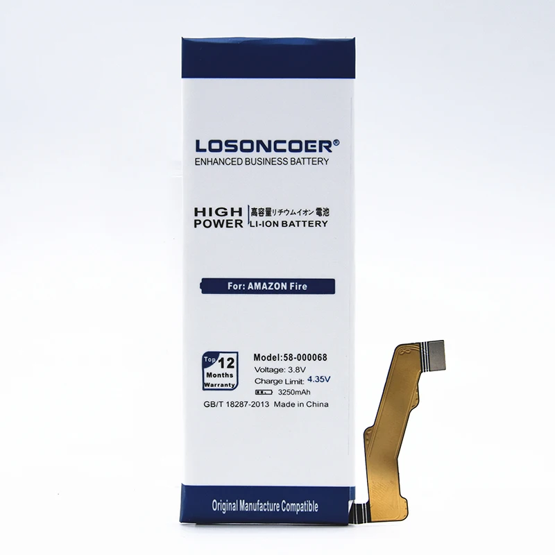 LOSONCOER 26S1003-A 58-000068 3250 мАч для Amazon Fire 26S1003-A SD4930 S12-M1-C SD4930UR запасная батарея телефона